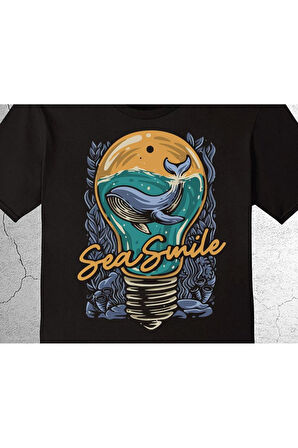 Sea Smile Deniz Gülücük Balina Whale Tişört Çocuk T-shirt
