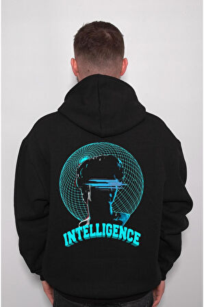 Intellıgence World Heykel Retro Sweatshirt Unisex Kapüşonlu Hoodie