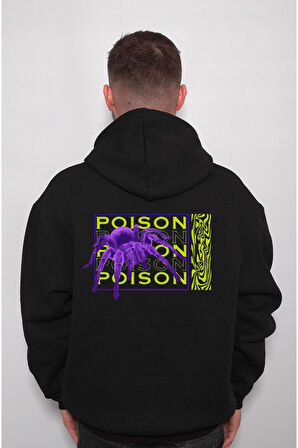 Poison Örümcek Spider Ağ Animal Sweatshirt Unisex Kapüşonlu Hoodie