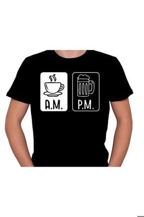 Coffee And Beer Gece Gündüz Tişört Unisex T-shirt
