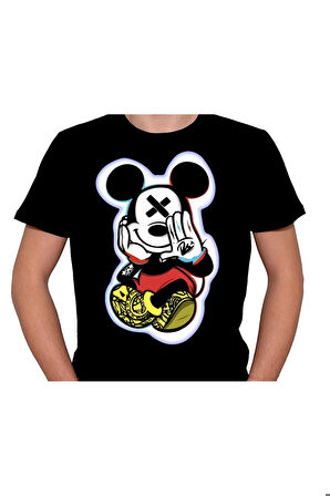 Mickey Mouse Fare Çizgi Film Tişört Unisex T-shirt