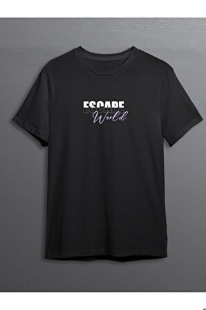 Escape World Dünyadan Kaçış Tişört Unisex T-shirt