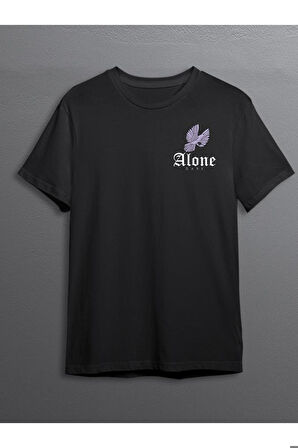 Alone Yalnız Kuş Bird Güvercin Tişört Unisex T-shirt