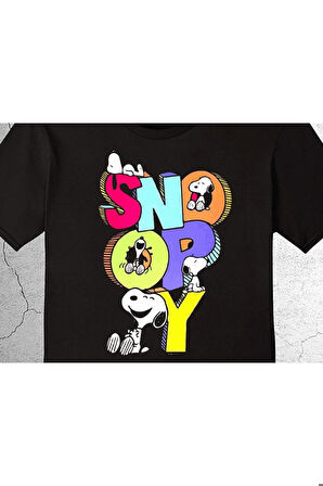 Snoopy Peanuts Dog Köpek Çizgi Film Tişört Çocuk T-shirt
