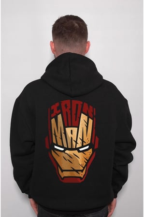 Iron Man Demir Adam Süper Kahraman Sweatshirt Unisex Kapüşonlu Hoodie