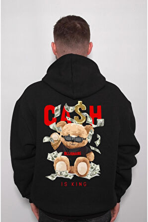 Bear Cash Milyoner Dollar Dolar Ayı Ted Sweatshirt Unisex Kapüşonlu Hoodie