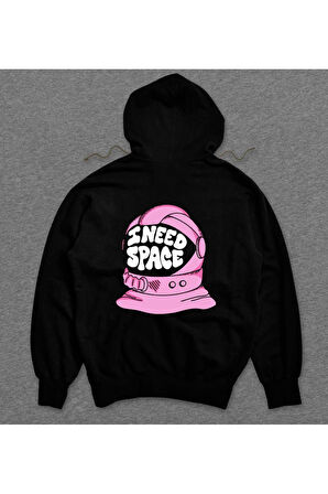 I Need Space Astronot Uzay Cosmos Sweatshirt Unisex Kapüşonlu Hoodie