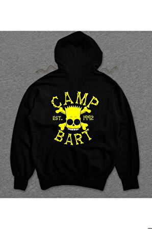 Simpson Bart Simpsons Camp 1992 Sweatshirt Unisex Kapüşonlu Hoodie