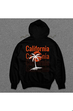 California Amerika Basketbol Basketball Holiday Sweatshirt Unisex Kapüşonlu Hoodie