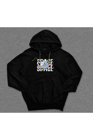 Uzay Space One Eye Cosmos Gezegen Sweatshirt Unisex Kapüşonlu Hoodie