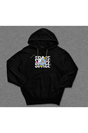 Uzay Space One Eye Cosmos Gezegen Sweatshirt Unisex Kapüşonlu Hoodie