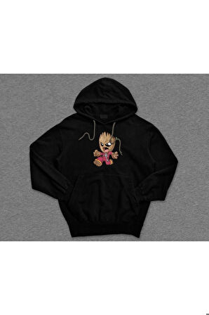 I'm Groot Ağaç Adam Avengers Galaksinin Koruyucusu Sweatshirt Unisex Kapüşonlu Hoodie