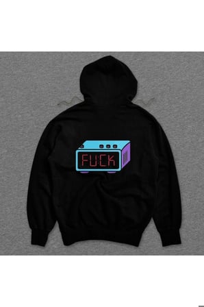 Alarm Çalar Saat İş Vakti Pazartesi Sendromu Sweatshirt Unisex Kapüşonlu Hoodie