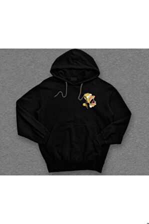 Homer Simpson Sleep Simpsons Çizgi Dizi Sweatshirt Unisex Kapüşonlu Hoodie