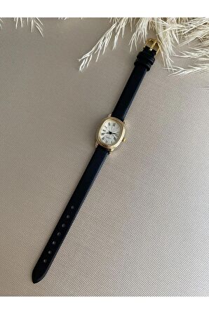 Retro Minimal Vintage Deri Kordon Kadın Kol Saati