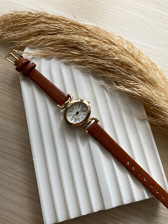 Bs Stıll Vintage Kadın Kol Saati Retro Minimal Deri Dordon 1 Adet