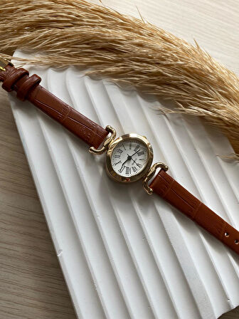 Bs Stıll Vintage Kadın Kol Saati Retro Minimal Deri Dordon 1 Adet