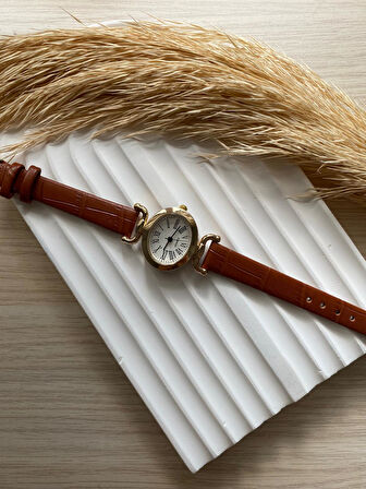 Bs Stıll Vintage Kadın Kol Saati Retro Minimal Deri Dordon 1 Adet