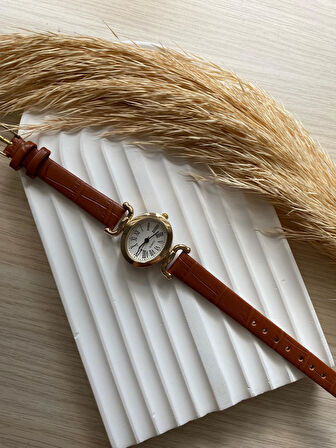 Bs Stıll Vintage Kadın Kol Saati Retro Minimal Deri Dordon 1 Adet