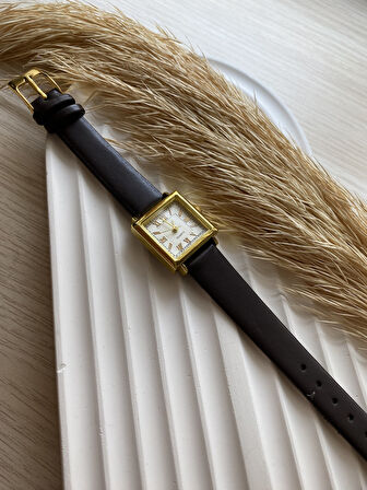 Bs Stıll Vintage Kadın Kol Saati Retro quartz deri kordon 1 Adet
