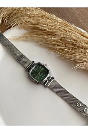 BS STILL hasır kordon minimal kadın kol saati modern Gümüş renk vintage quartz
