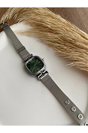 BS STILL hasır kordon minimal kadın kol saati modern Gümüş renk vintage quartz
