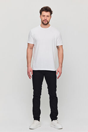 LİKRALI PAMUK  BİSİKLET  YAKA  TİŞÖRT