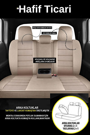 Nissan Navara Pickup 2011-2015  Başak Serisi 2+1 Ticari Tay Tüyü