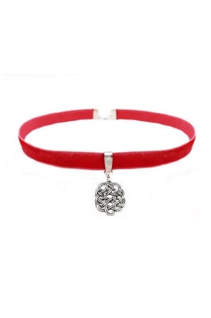 Kazaziye Aşk Düğümü Kadın Choker Tasma Kolye