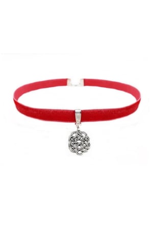 Kazaziye Aşk Düğümü Kadın Choker Tasma Kolye