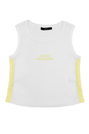 Kız Çocuk Sarı Şort Tshirt Takım - Kolej