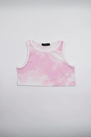 Kız Çocuk Crop Tshirt Pembe - Fitil