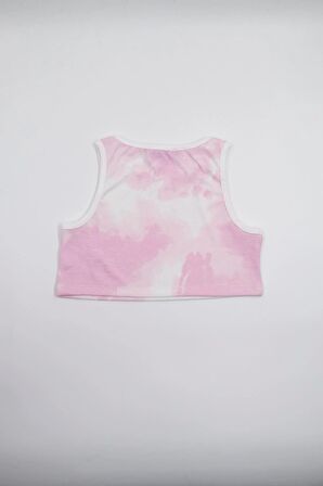 Kız Çocuk Crop Tshirt Pembe - Fitil