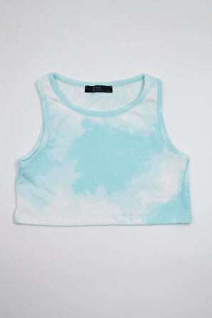 Kız Çocuk Crop Tshirt Yeşil - Fitil
