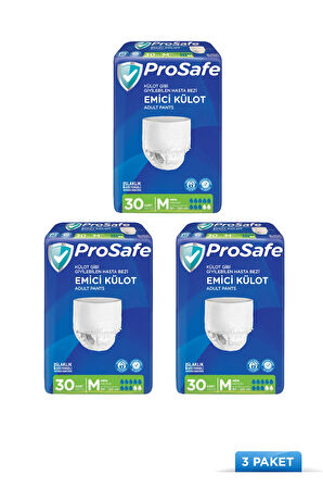 Tekstil Yüzey Emici Külot Medium 30'lu 3 Paket 90 Adet