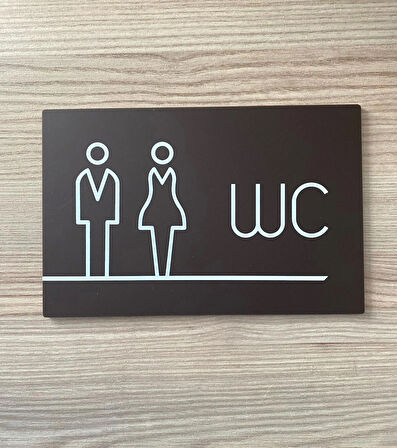Bitter Serisi Lux WC Yönlendirme Levhası