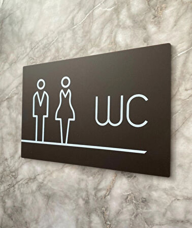 Bitter Serisi Lux WC Yönlendirme Levhası