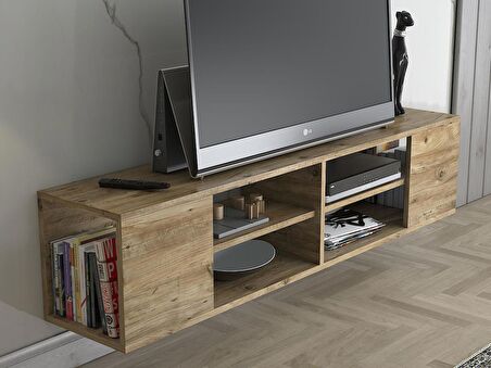 Wood'n Love Echo 150 Cm Duvara Asma Tv Ünitesi - Atlantik Çam 