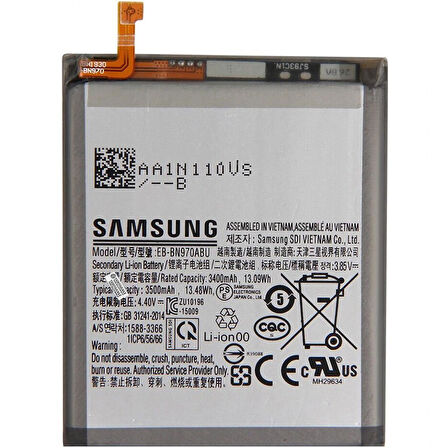 Samsung Galaxy Note 10 SM-N970 Batarya Pil - Orijinal
