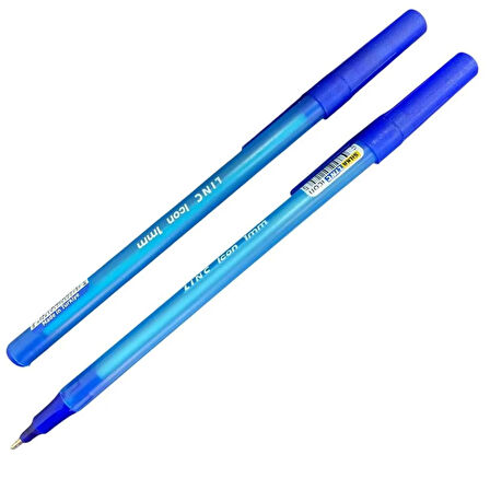 Silka Linc Icon 1.0 mm İğne Uç Tükenmez Kalem Mavi 50 Adet