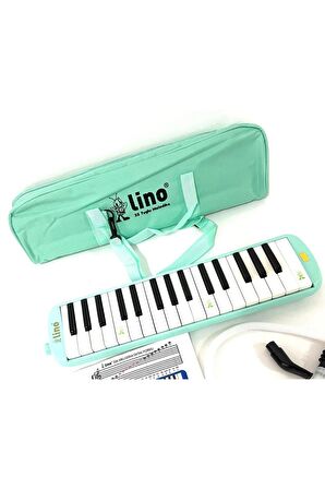 Melodika 32 Tuşlu Bez Çanta Pastel Yeşil