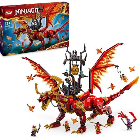 LEGO NINJAGO Hareket Kaynak Ejderhası 71822 – 12 Yaş ve Üzeri İçin 6 Minifigür İçeren Yaratıcı Oyuncak Yapım Seti (1716 Parça) 