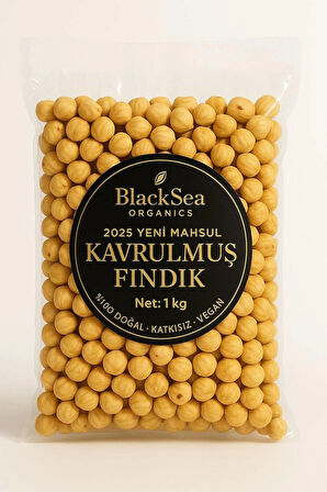 2025 Yeni Mahsul Kavrulmuş Fındık 1 Kg – Doğal ve Katkısız Rize Fındığı