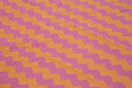 Pembe Turuncu Geometrik El Dokuma Modern Salon Kilimi Çocuk Yatak Odası