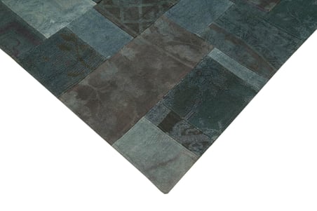Gri Salon Halısı Geometrik Desenli El Dokuma Model Yatak Odası İçin