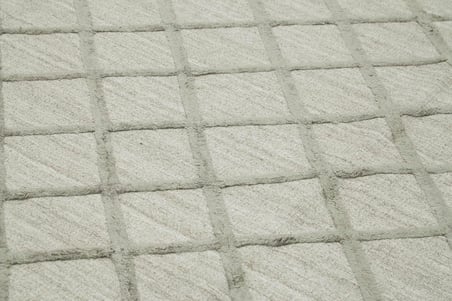 Gri Geometrik El Dokuma Salon Kilimi Modern Tasarım Yatak Odası