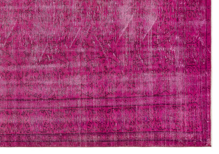 Pembe Soyut Desenli El Dokuma Modern Eskitme Halı Salon Yatak Odası