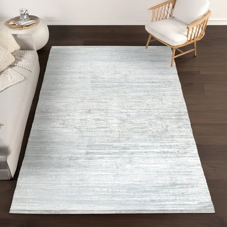 Gri Modern Soyut Desenli Parlak Yüzeyli Salon Halısı Koridor