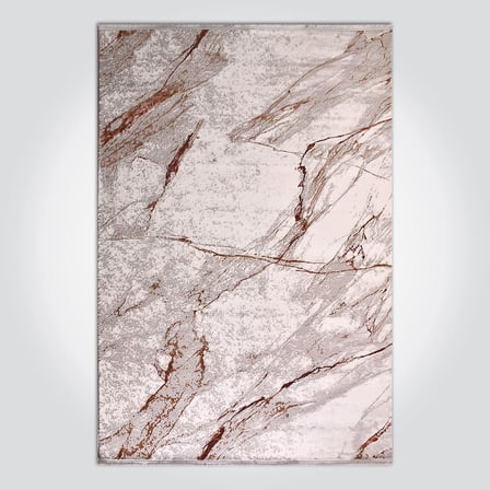 Gri Modern Soyut Desenli Salon Halısı Makine Dokuma Koridor Yatak Odası