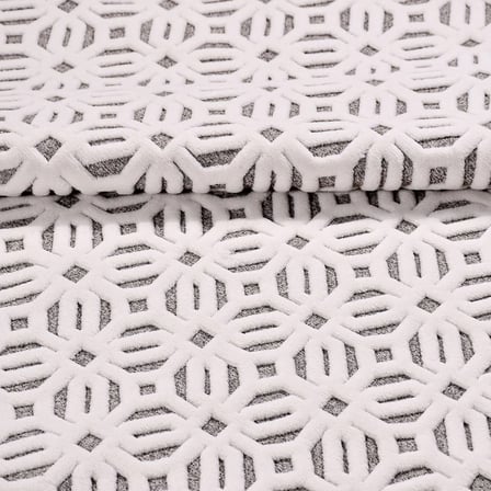 Gri Modern Geometrik Desenli Koridor ve Salon Halısı Yatak Odası